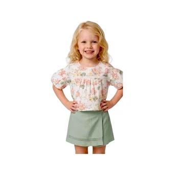Ensemble 2-5 ANS Fille “Jardin Pastel”