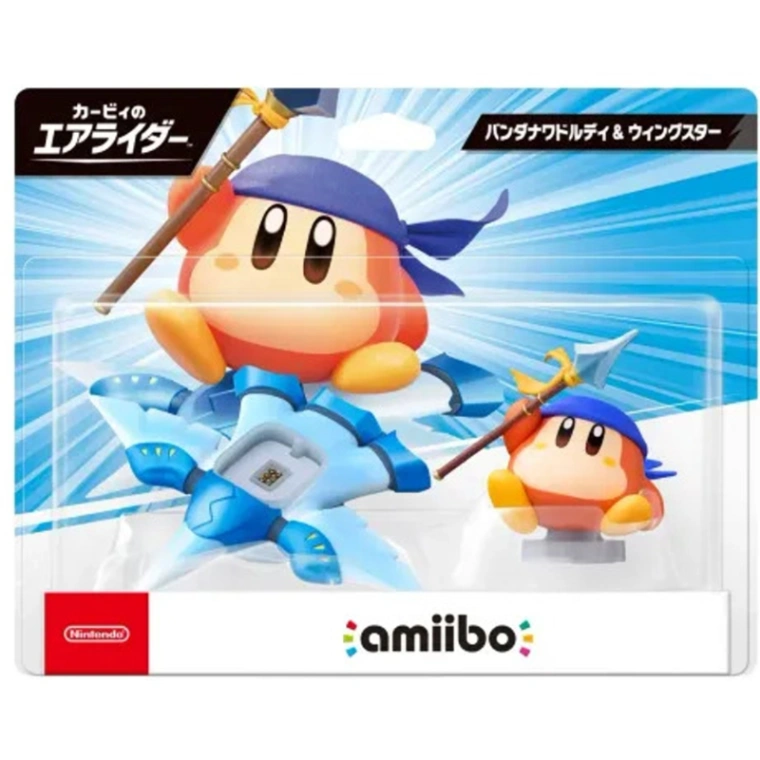 amiibo 公仔 頭巾瓦豆迪&羽翼之星 卡比的馭天飛行者系列