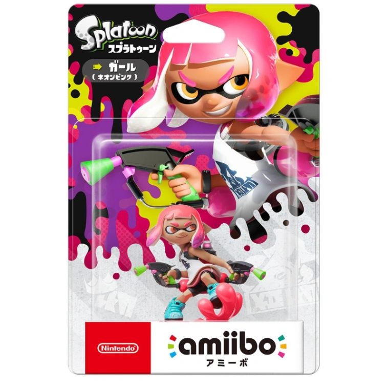 amiibo 公仔 漆彈大作戰 女孩 粉色版
