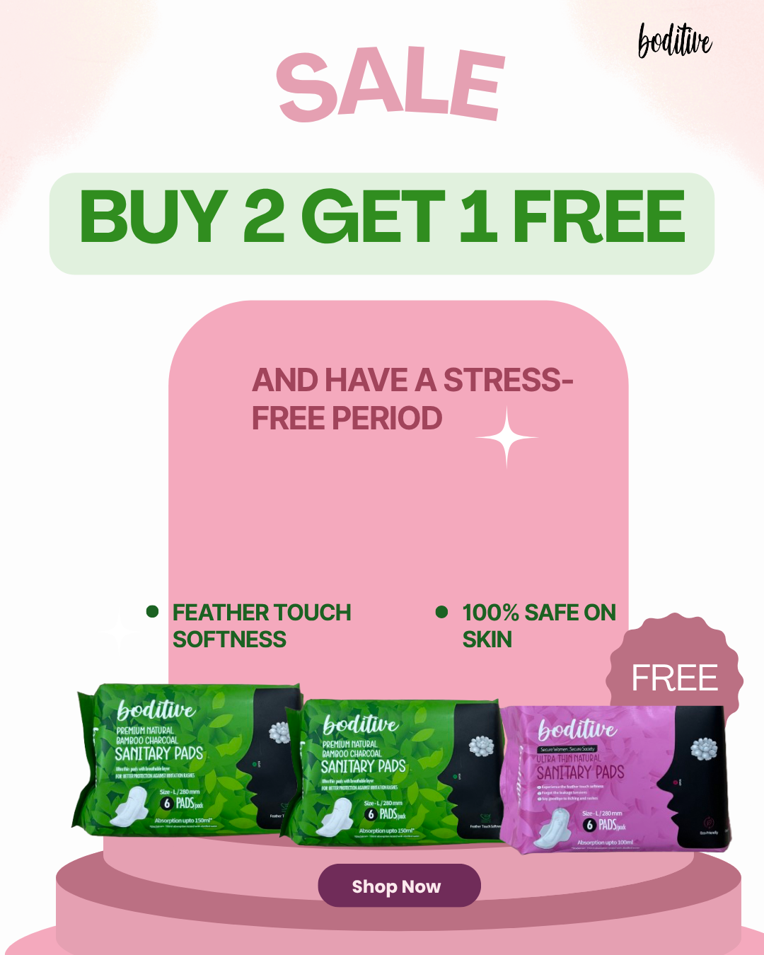 Buy 2 Get 1 Free Sale
