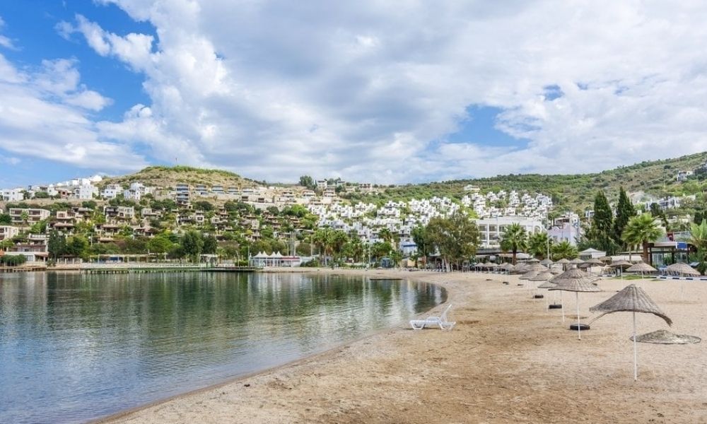 Bodrum sahili ve deniz manzarası