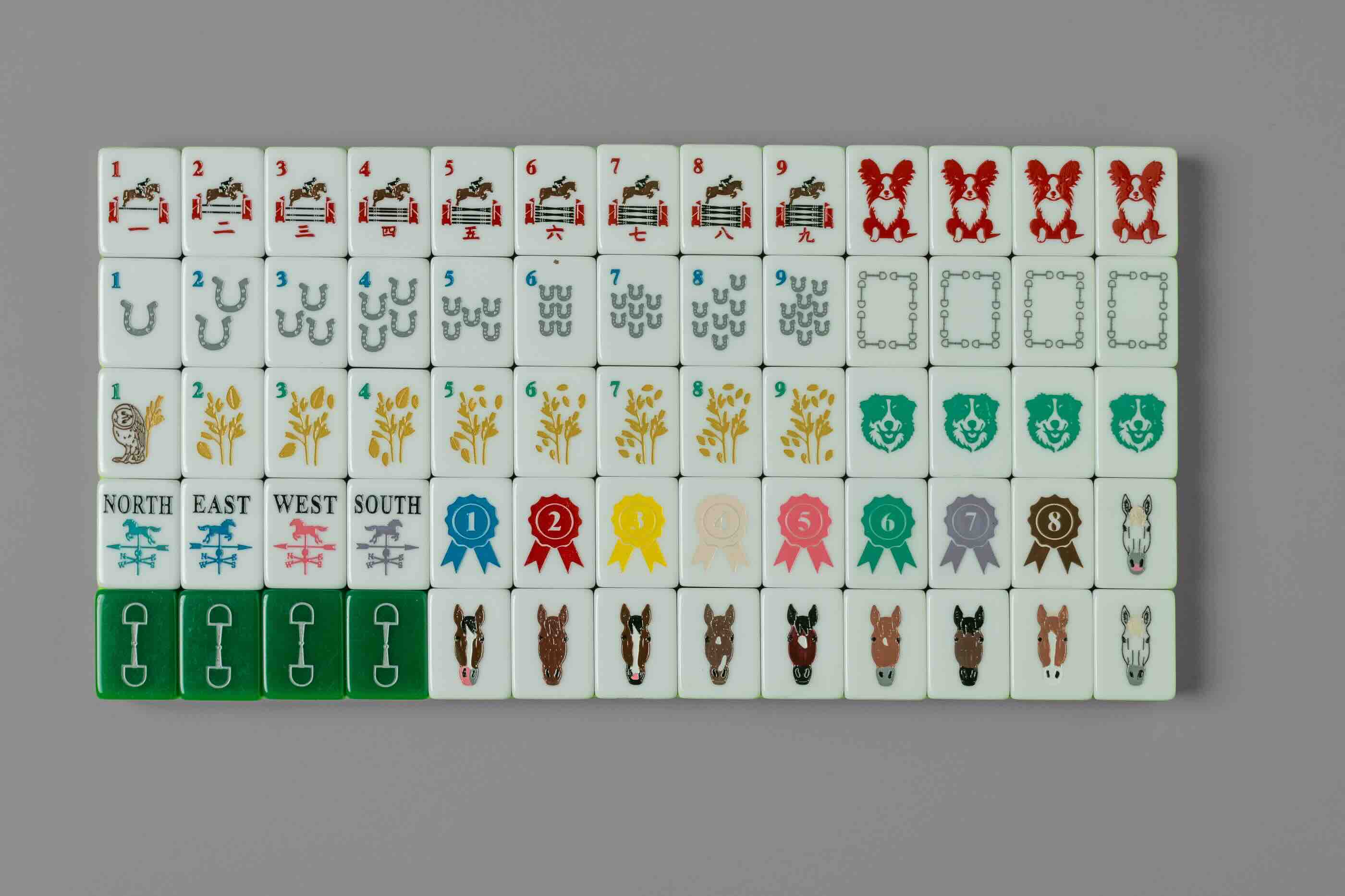 Equestrian American Mahjong Tiles, product photo 10