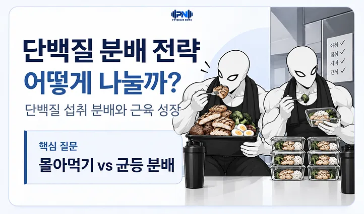 단백질 분배 전략 어떻게 나눌까? 단백질 섭취 분배와 근육 성장 몰아먹기 vs 균등 분배