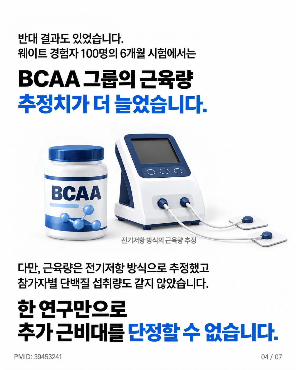 반대 결과도 있었다 : 6개월 시험에서는 근육량 추정치가 더 늘었다