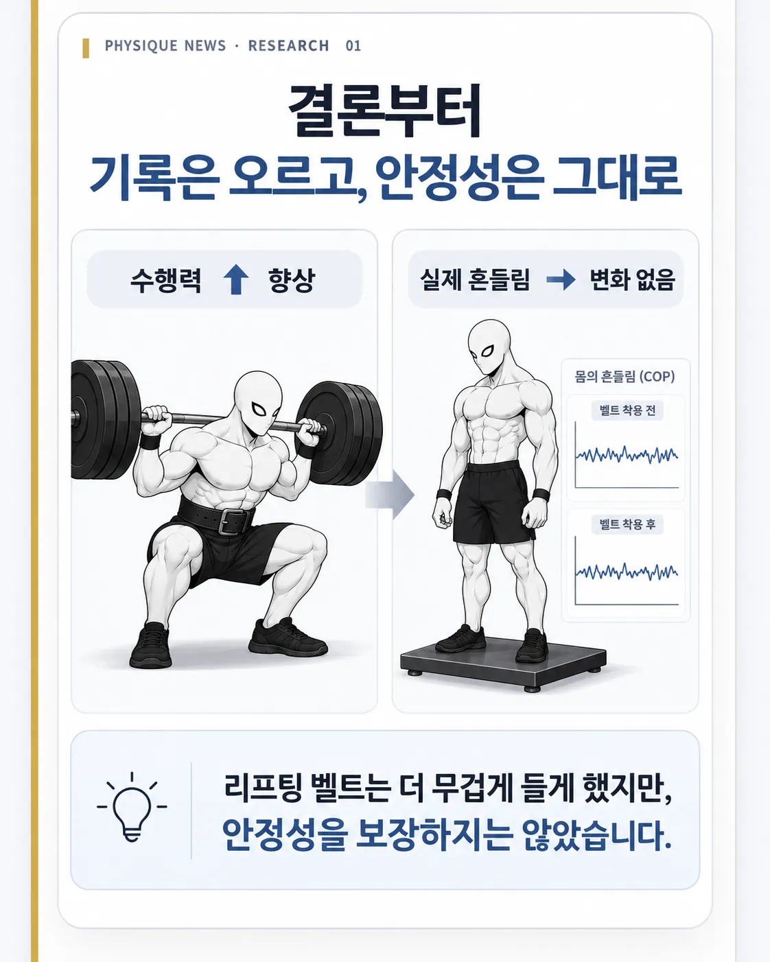 결론부터 기록은 오르고, 안정성은 그대로