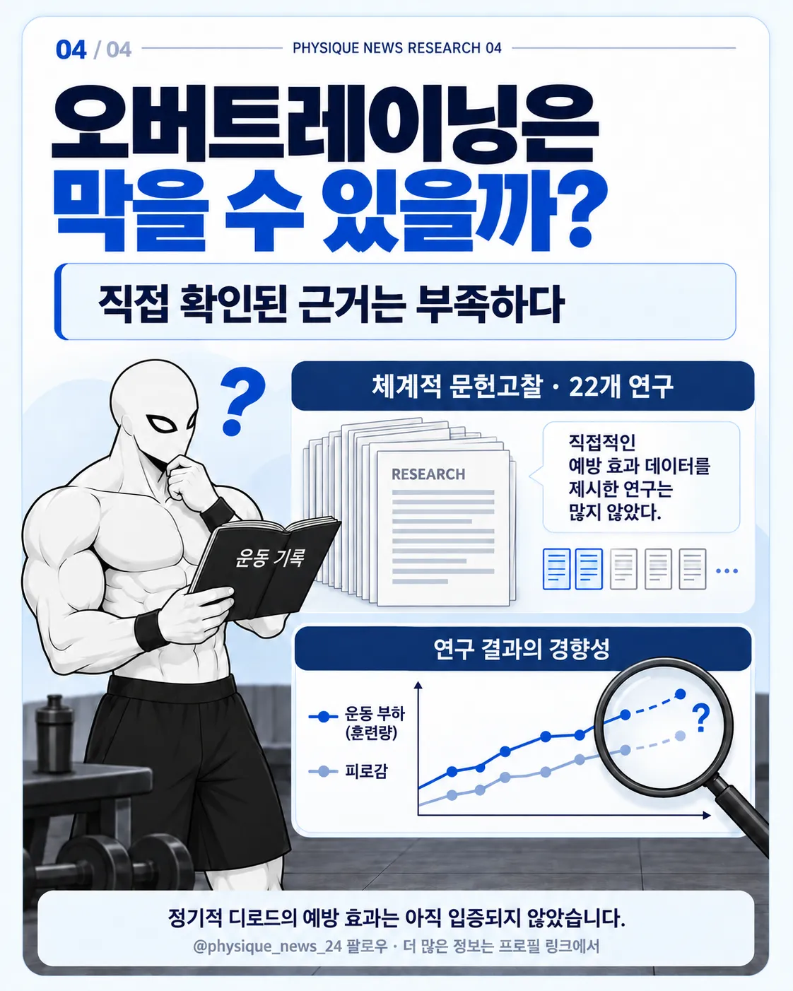 오버트레이닝은 막을 수 있을까? 직접 확인된 근거는 부족하다