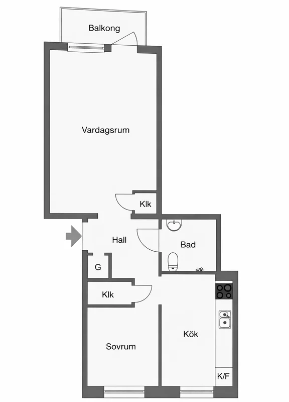 2 rok · 43 m² i Karlstad