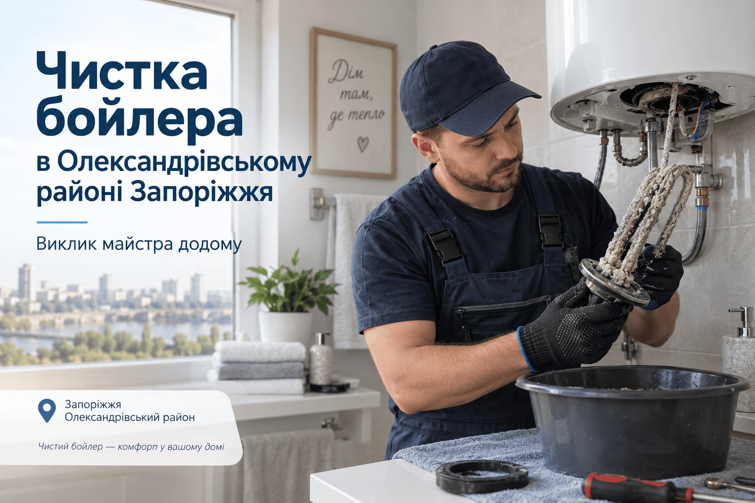 Чистка бойлера в Олександрівському районі Запоріжжя: виклик майстра додому