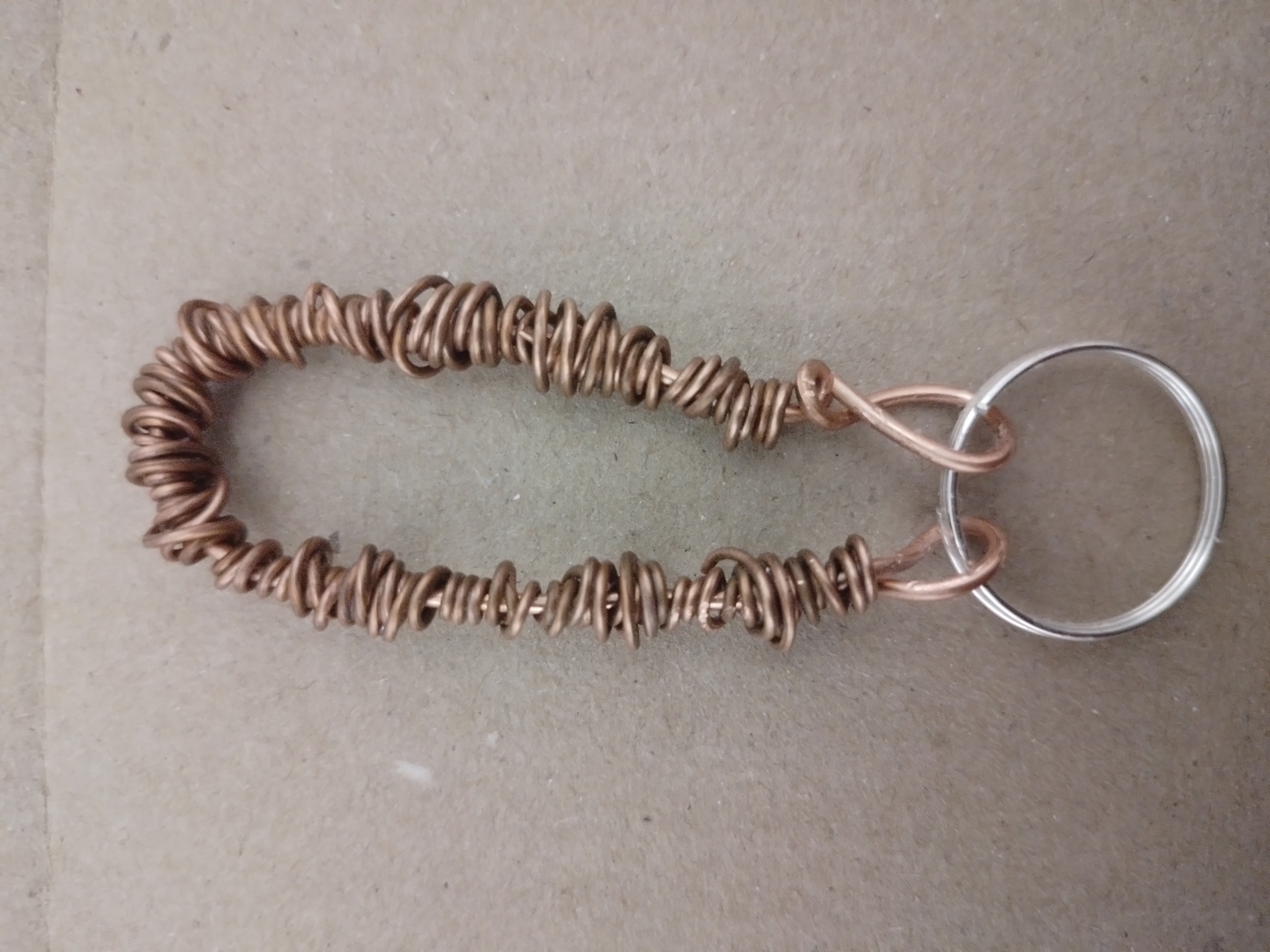 Wrapped Wire Keychain