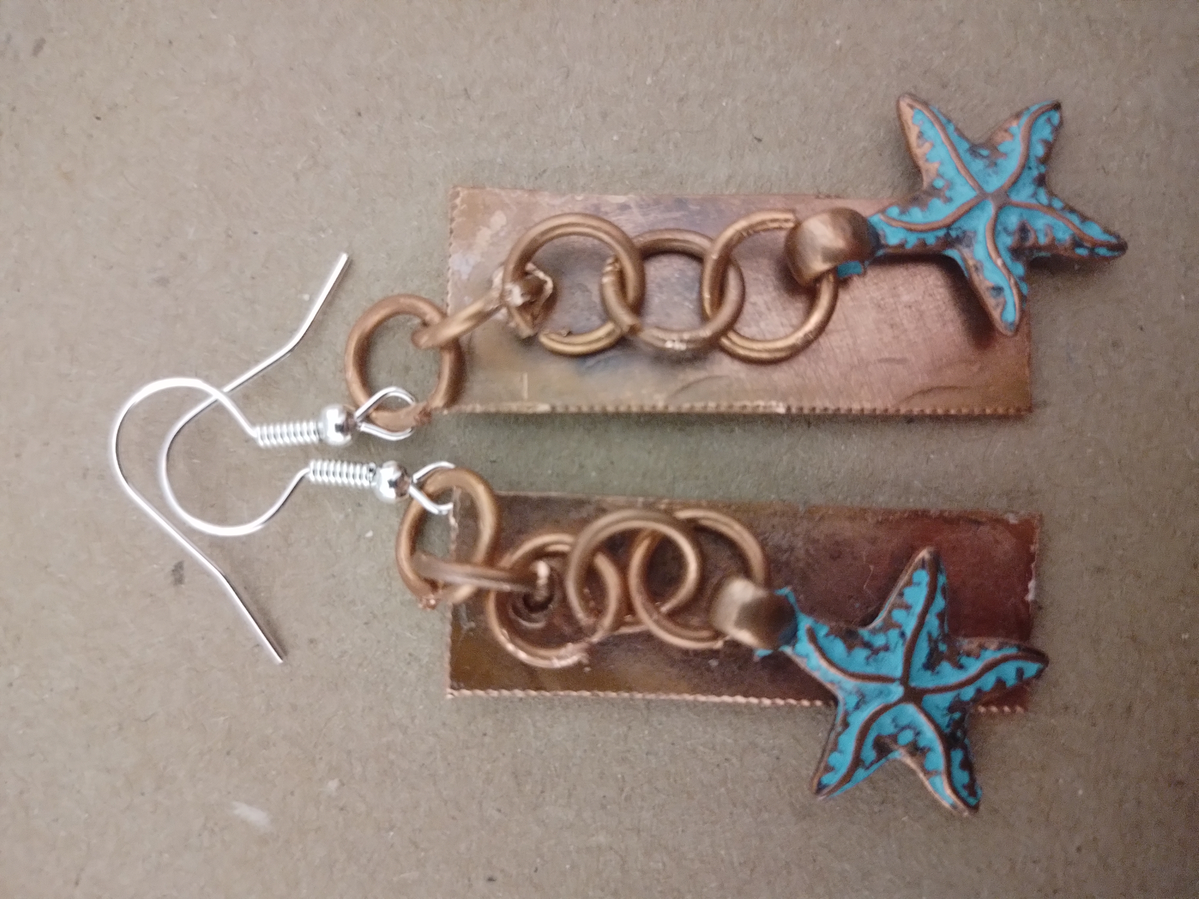 Copper Drops with Starfish Finish