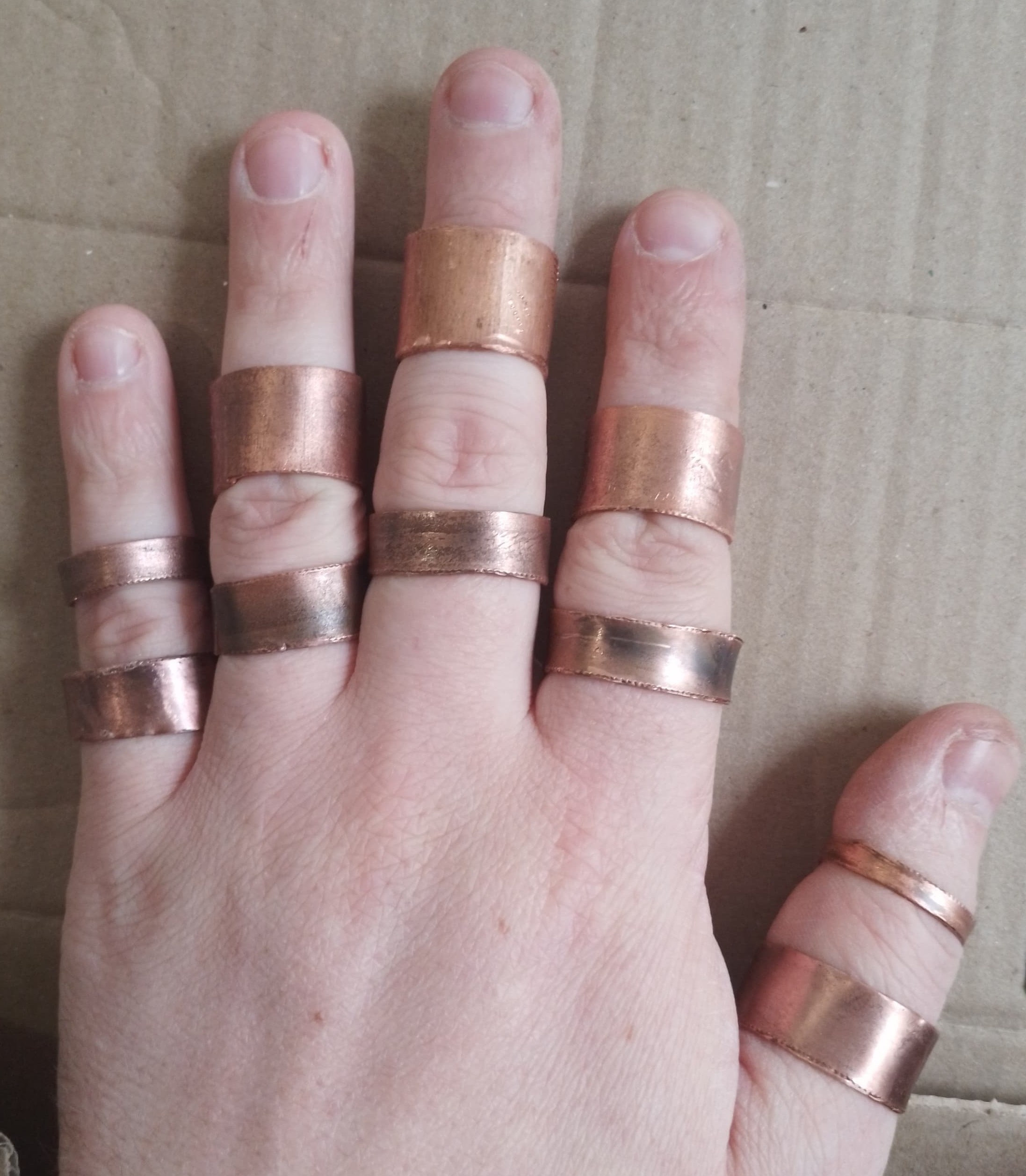 Thin and Thick Copper bands