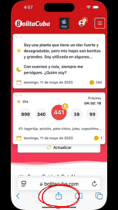 BolitaCuba PWA en iOS
