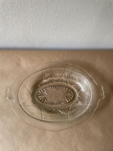 Plato de cristal labrado