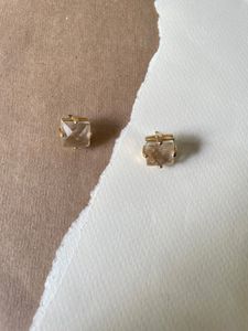 Aretes con cuarzo blanco 