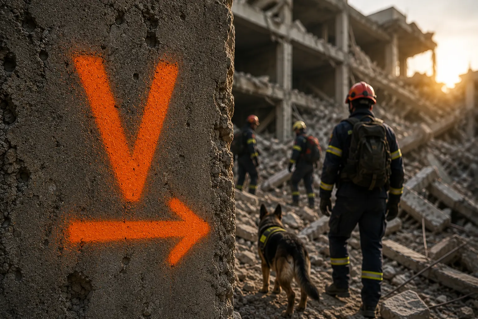 ¿Qué significan las marcas que hacen los bomberos en los edificios tras un terremoto? La metodología INSARAG que coordina los rescates internacionales