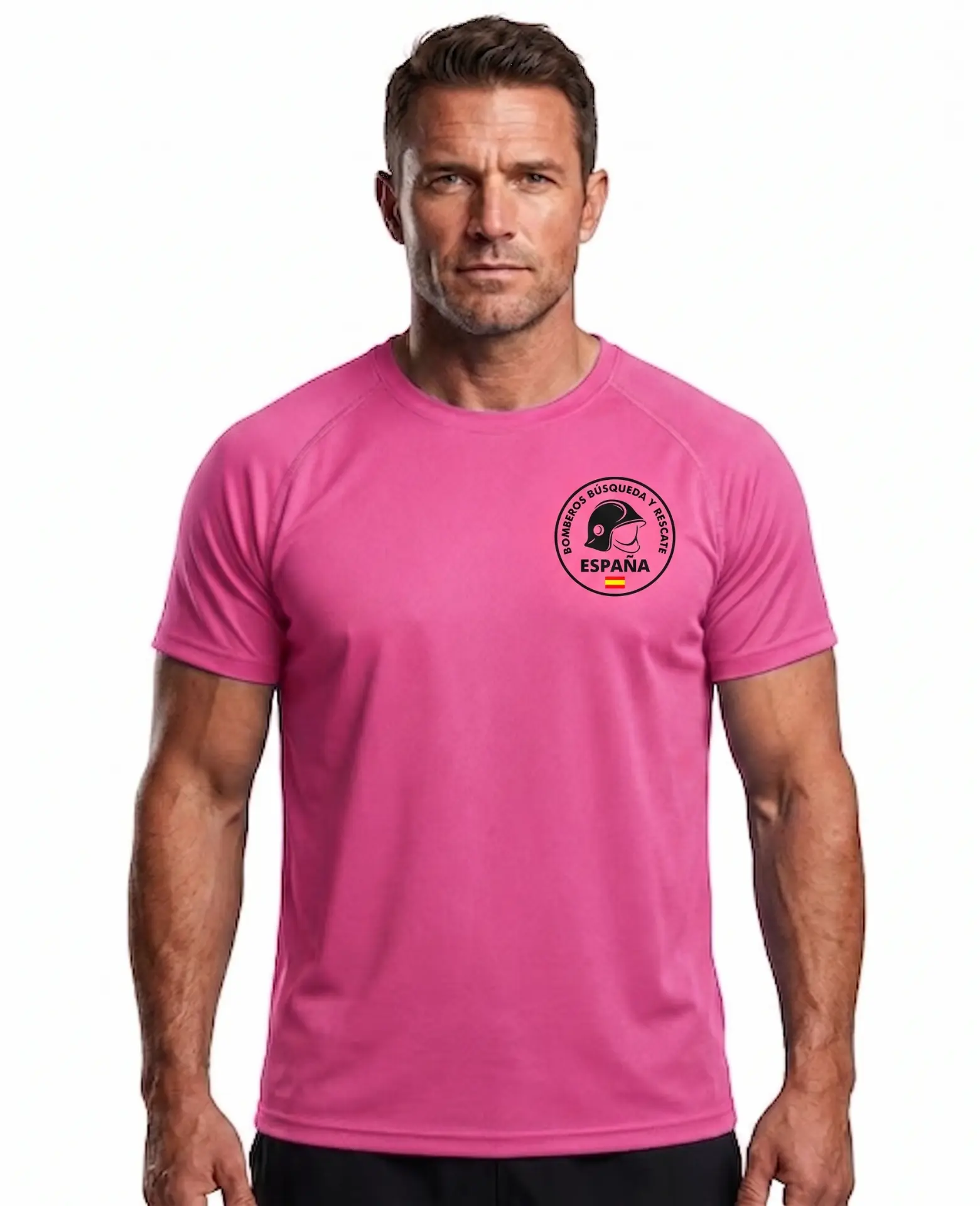 Camiseta Técnica BRE Hombre - Rosa