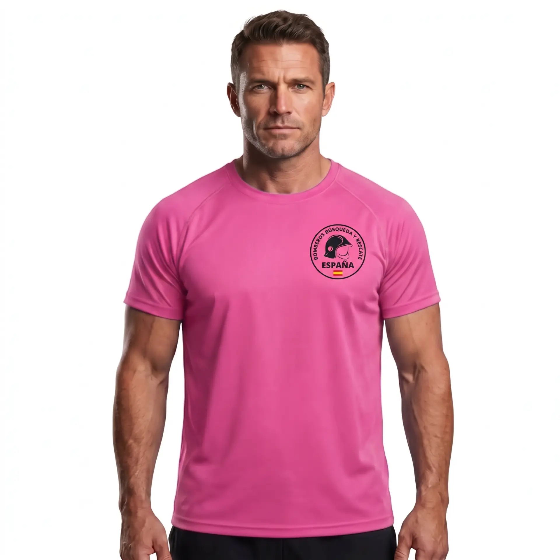 Camiseta Técnica BRE Hombre - Rosa
