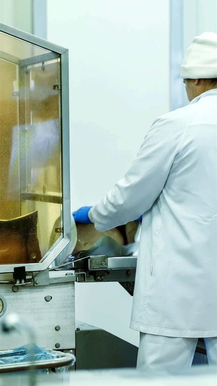 Confezionamento prosciutti cotti Bombieri 