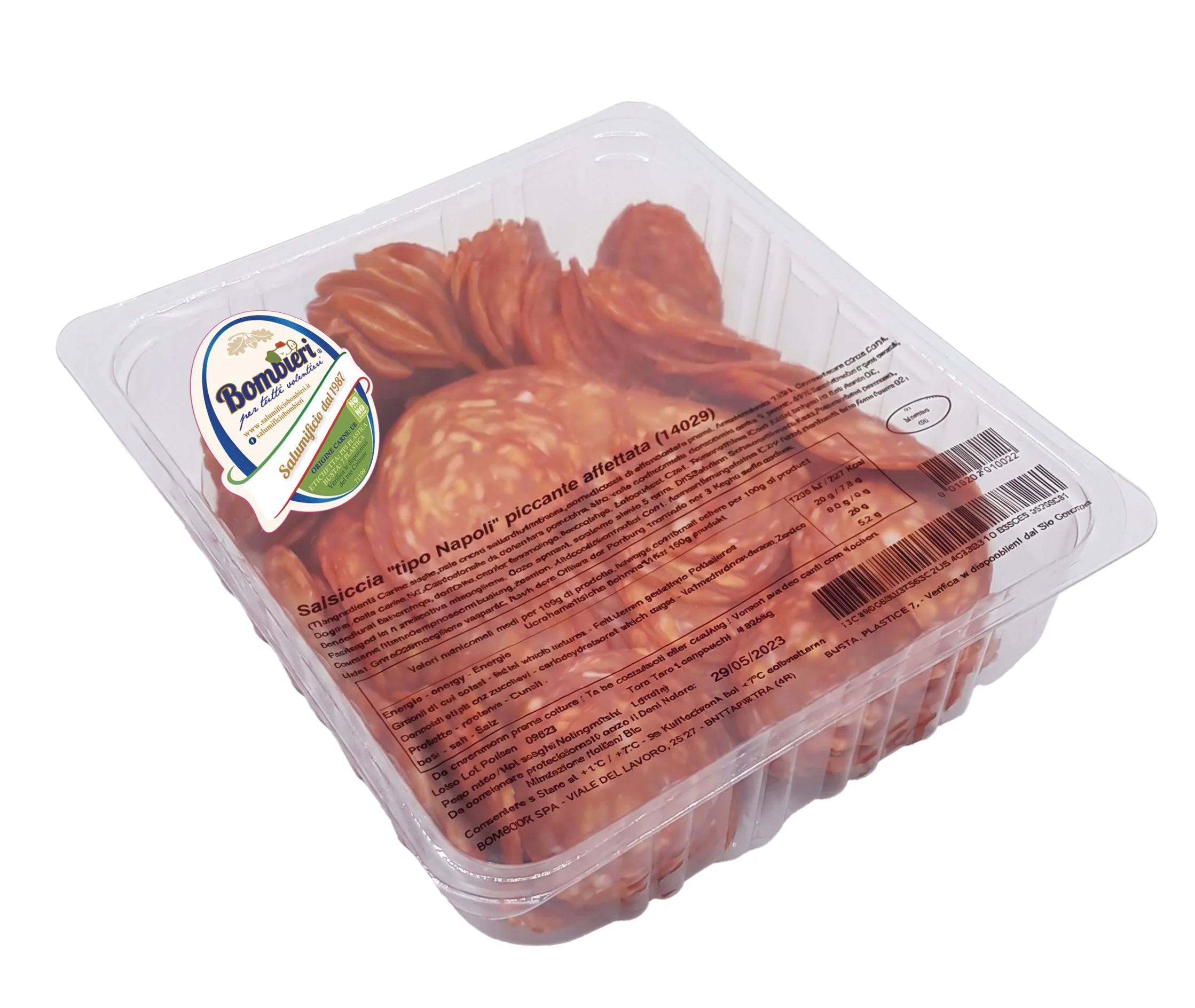 Salsiccia tipo Napoli Piccante Affettata