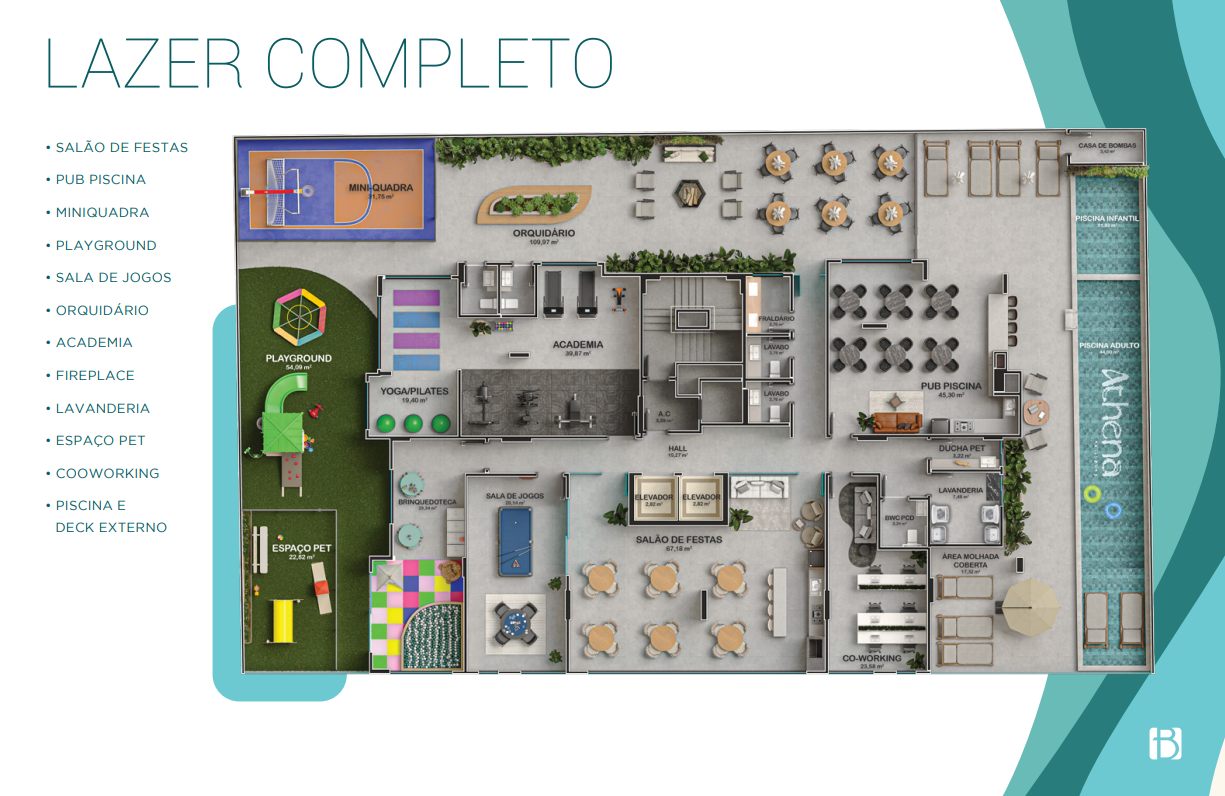 Planta Baixa - Lazer Completo