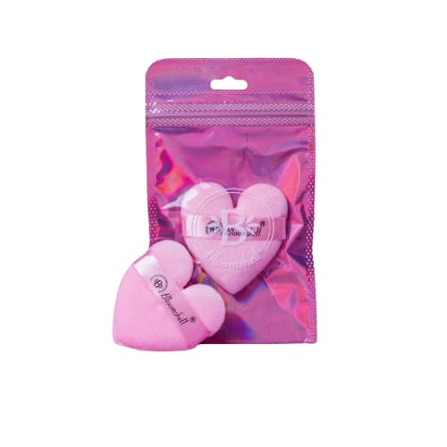 Borla Terciopelo Corazón Bloomshell - Bonita Maquillaje