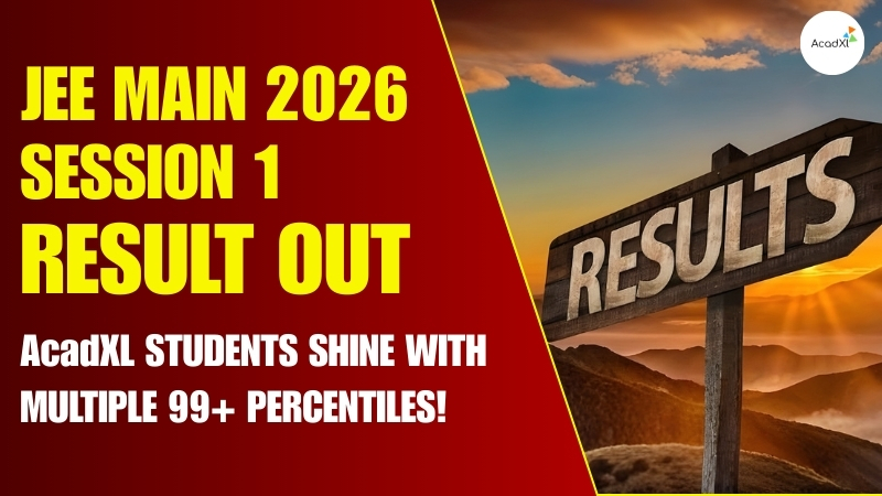 JEE Main 2026 Session 1 Result Out: AcadXL Students Shine with Multiple 99+ Percentiles!