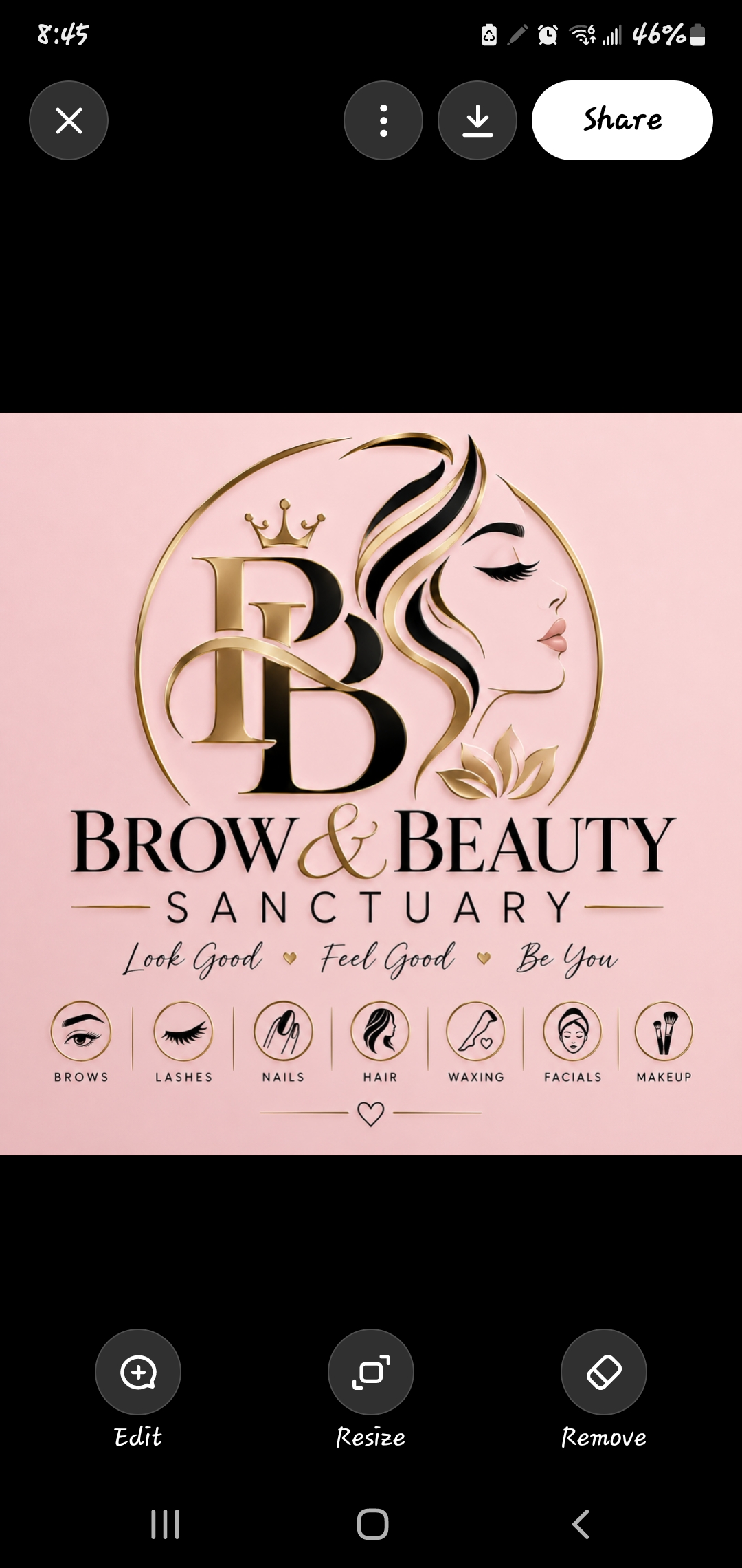Brow & Beauty Sanctuary logo