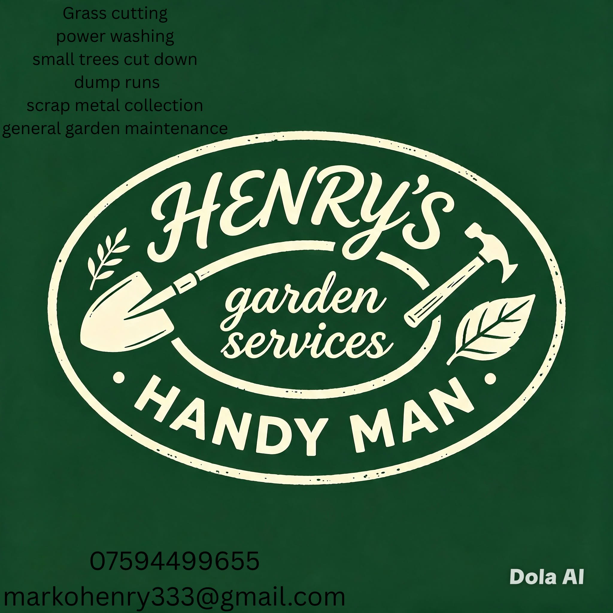 Henry's garden services logo