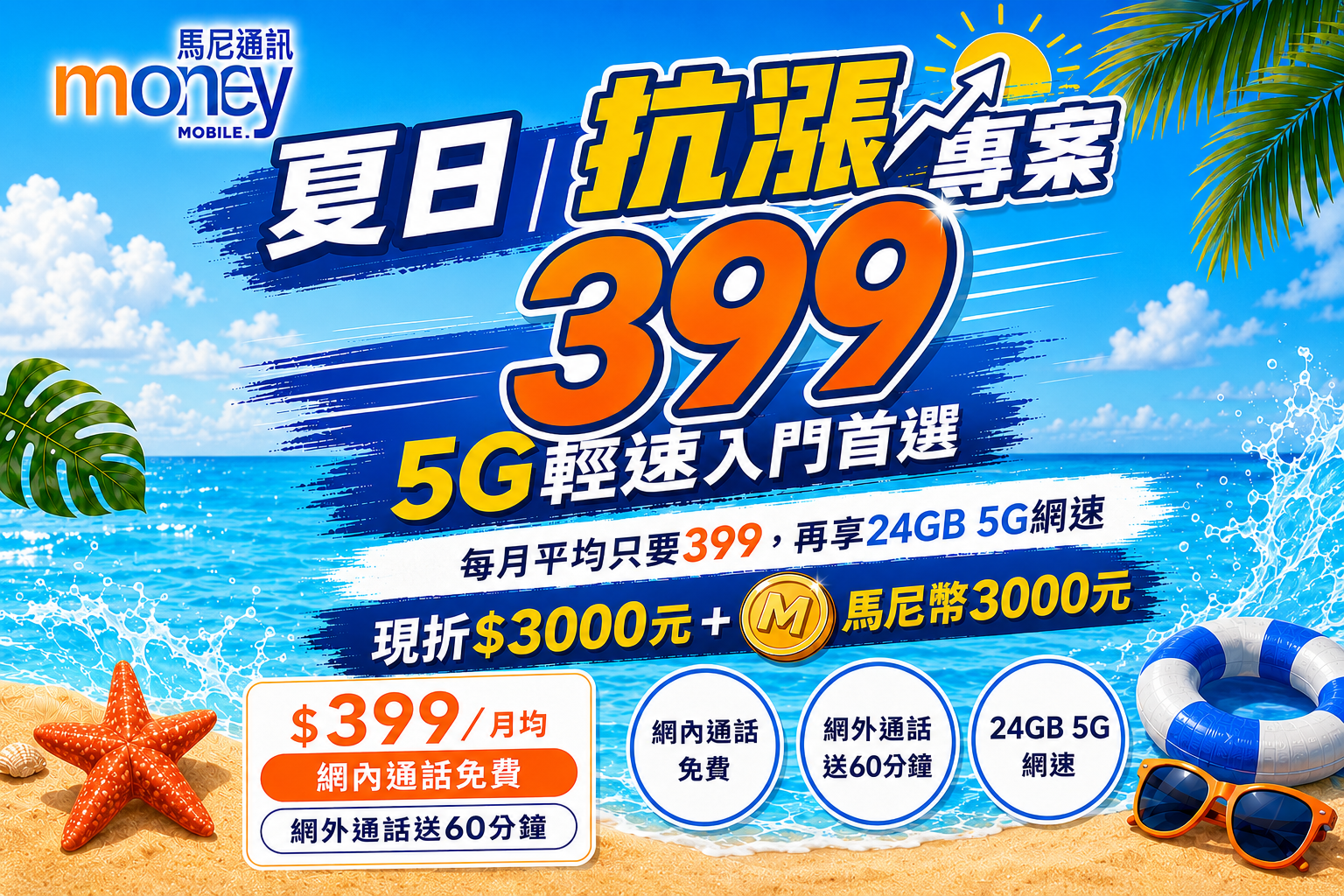 【2026攜碼優惠】馬尼通訊「隱藏版399」熱烈申辦中！台哥大/遠傳5G輕速吃到飽推薦