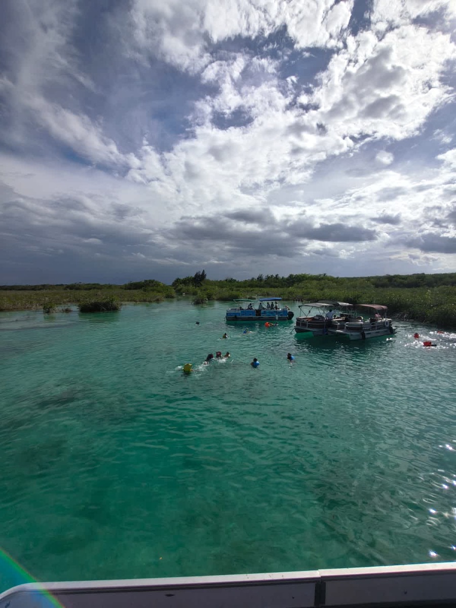 Calm waters ideal for family swimming