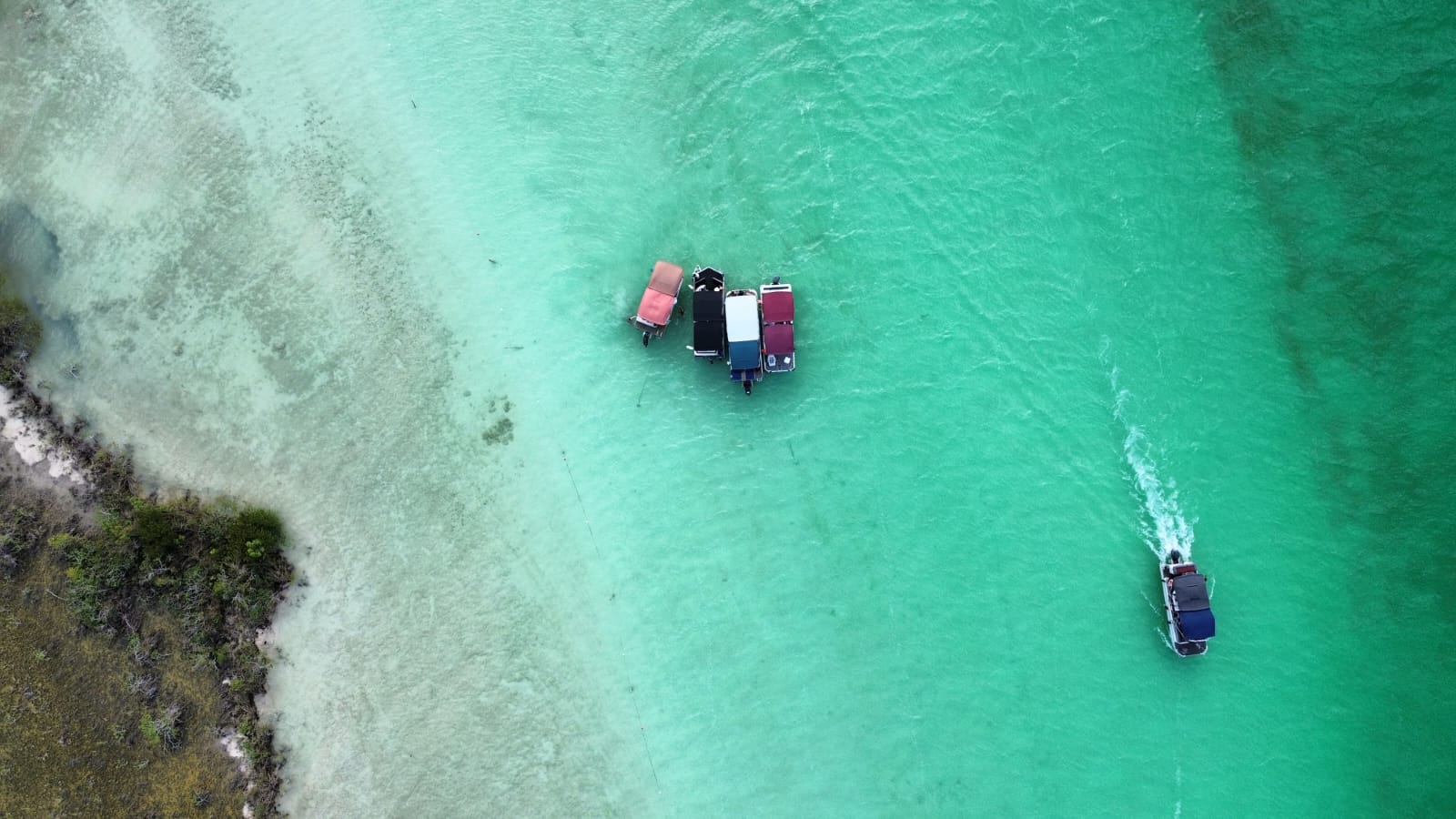 Tour Los Rápidos en Pontón en la Laguna de Bacalar