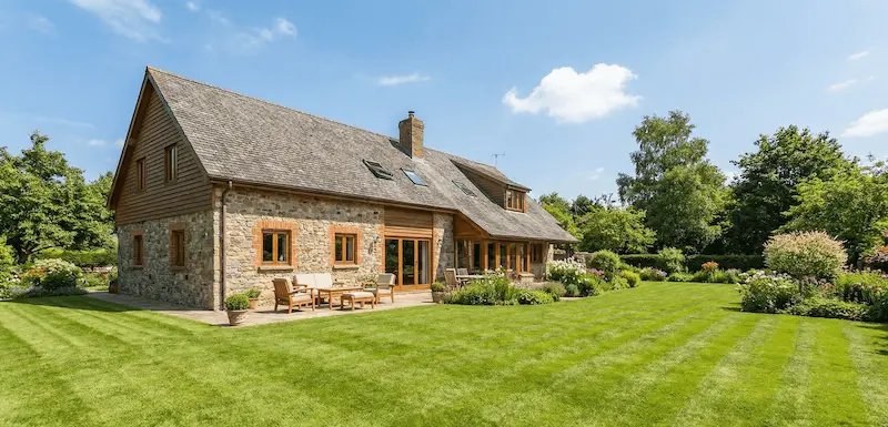 Farm House with Lawn