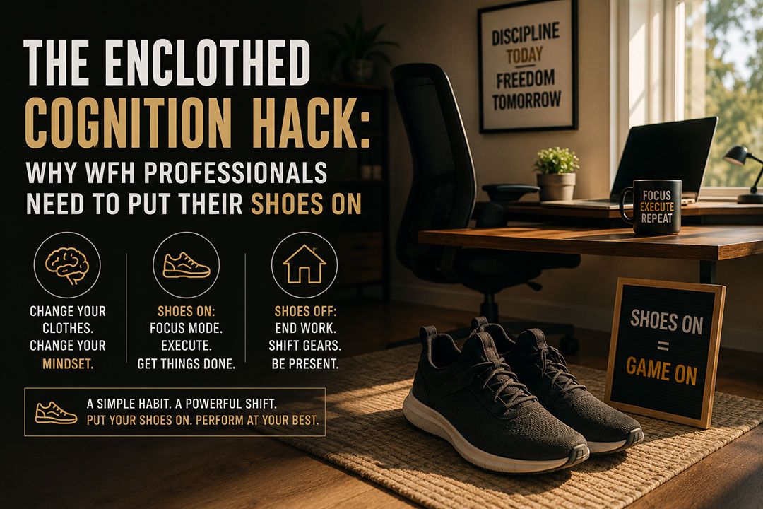The Enclothed Cognition Hack: Why WFH Professionals Need to Put Their Shoes On