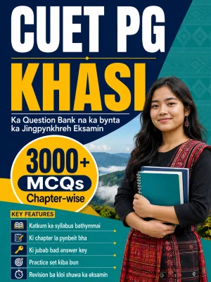 CUET PG Khasi 3000+ MCQs Chapterwise Question Bank