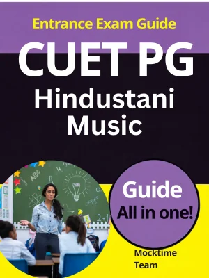 CUET PG Hindustani Music (Vo cal -I n s tru m en tal ) Guide Notes Book in English