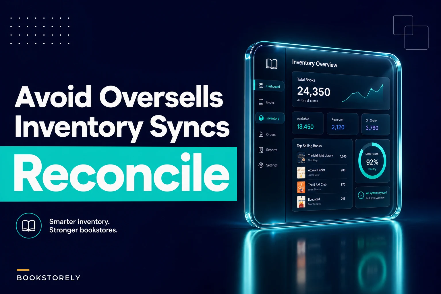 Avoid oversells on marketplaces: inventory-sync throttles and nightly reconciliation checks for bookstores