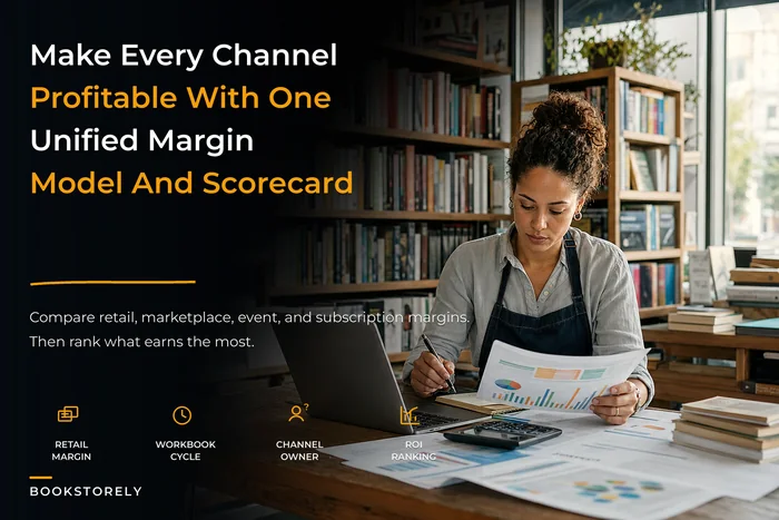 Make every channel profitable: a unified profitability model to compare retail, marketplace, event and subscription margins for indie bookstores
