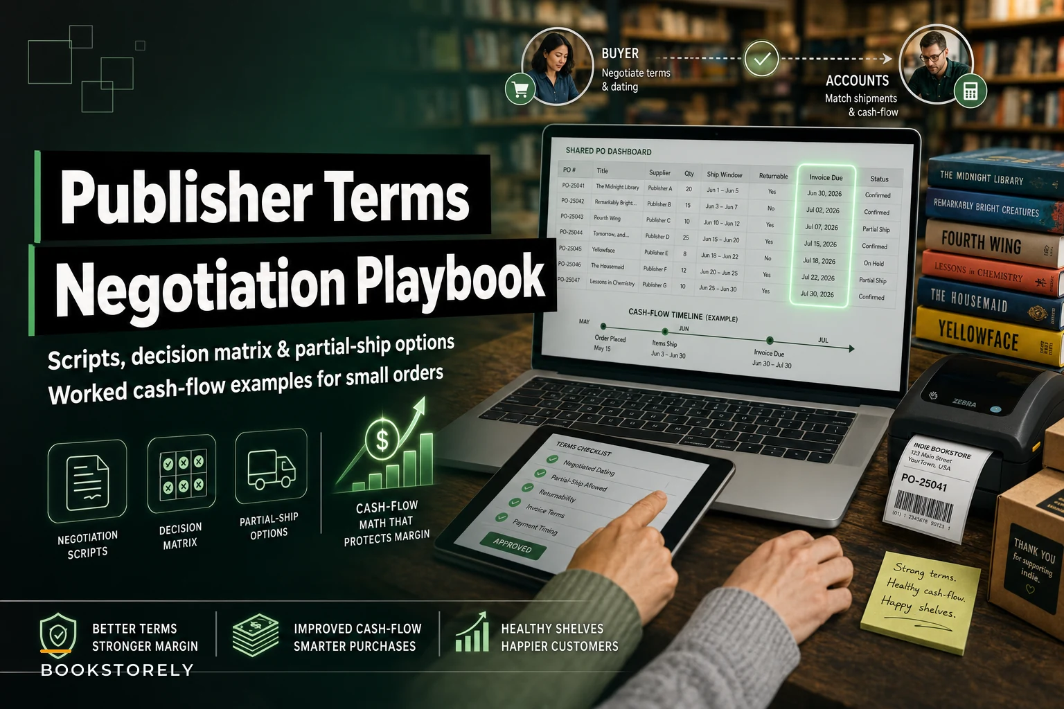 Negotiating publisher terms on indie volumes: scripts, partial-ship options and cash-flow math