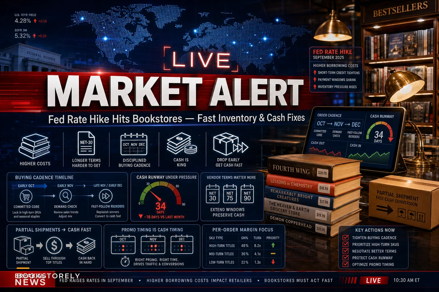 Responding to the Fed's September Rate Hike: Fast Inventory and Cash Actions for Independent Bookstores