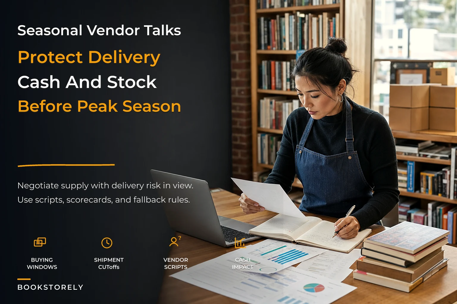 Seasonal vendor negotiation playbook for indie buyers and delivery risk rules