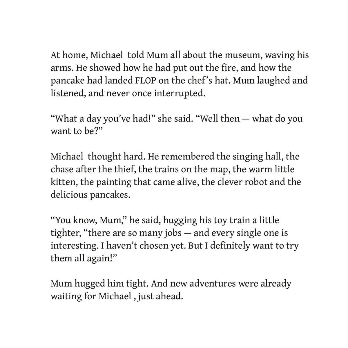 Michael and the Magical Museum of Jobs — page 35