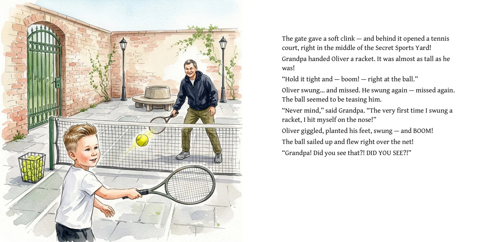 Oliver and Grandpa's Sports Yard — page 3