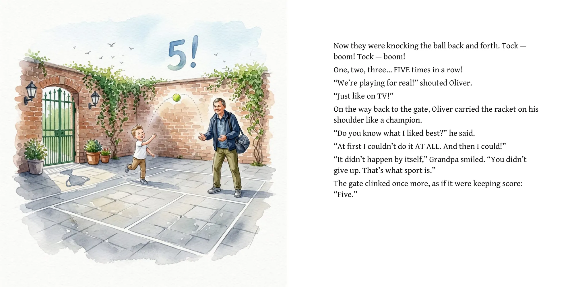 Oliver and Grandpa's Sports Yard — page 4