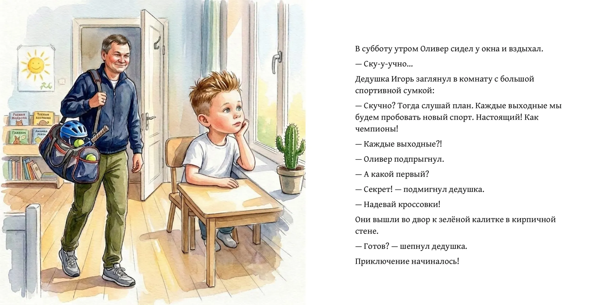 Оливер и дедушка выбирают спорт — страница 2
