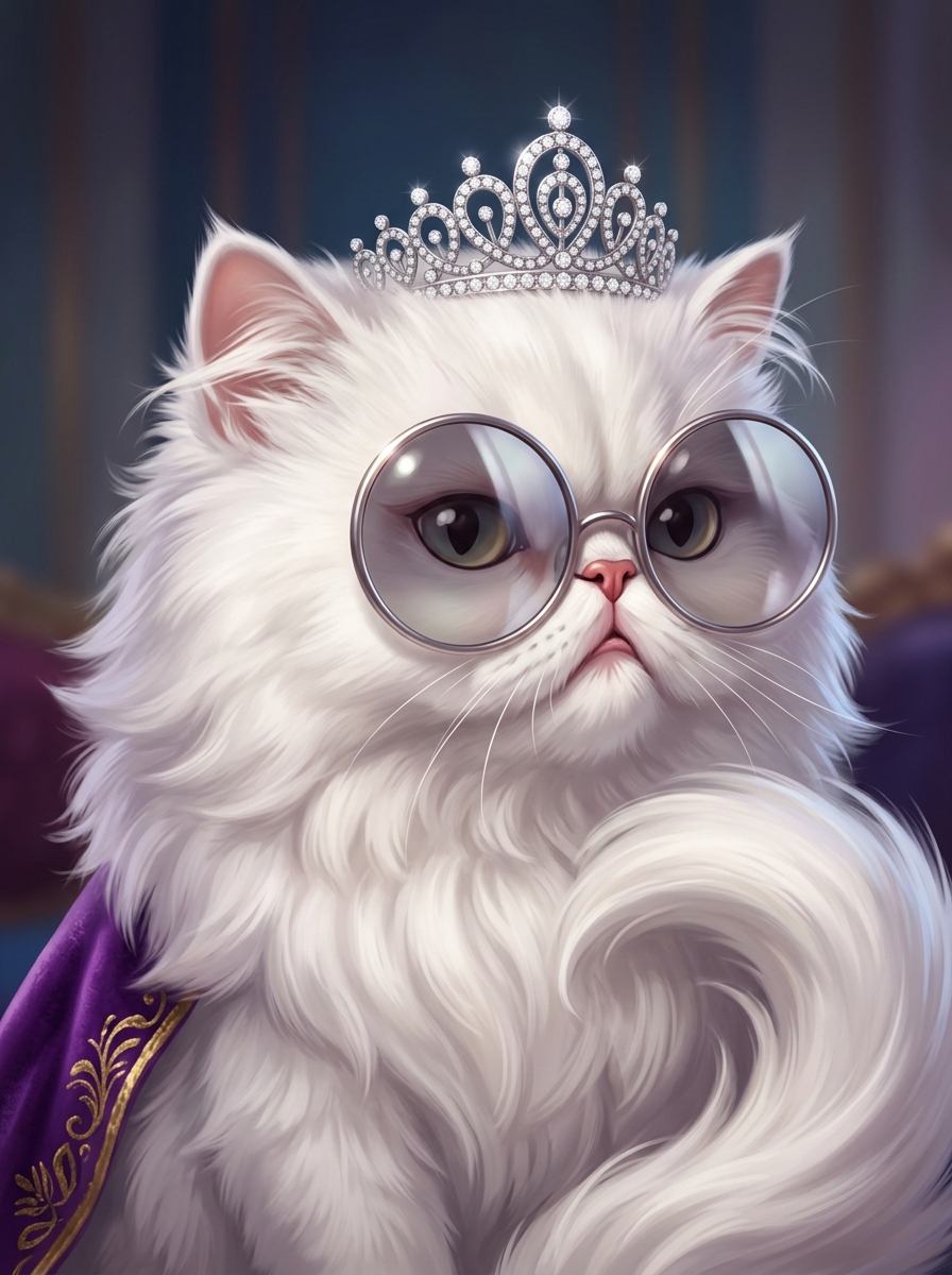 Fluffy Princess Cat