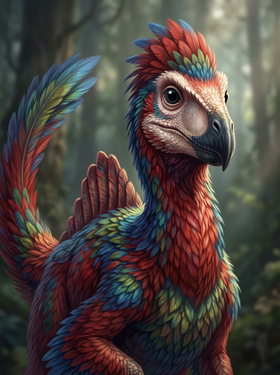 Full-Size Feathered Dinosaur
