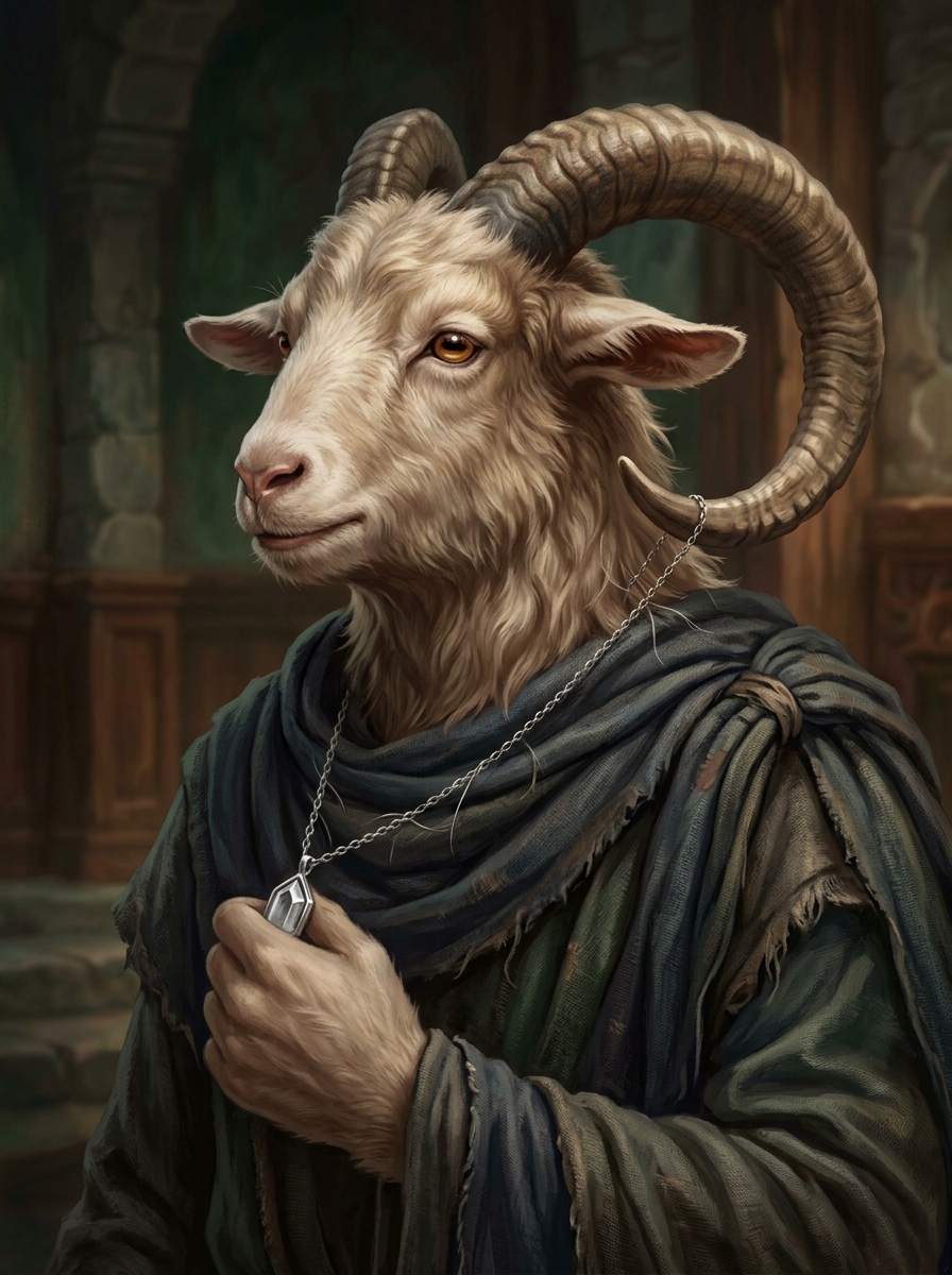 Robed Goat Humanoid