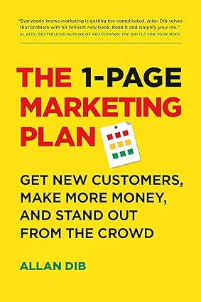 Book cover of 1-Page Marketing Plan by Allan Dib