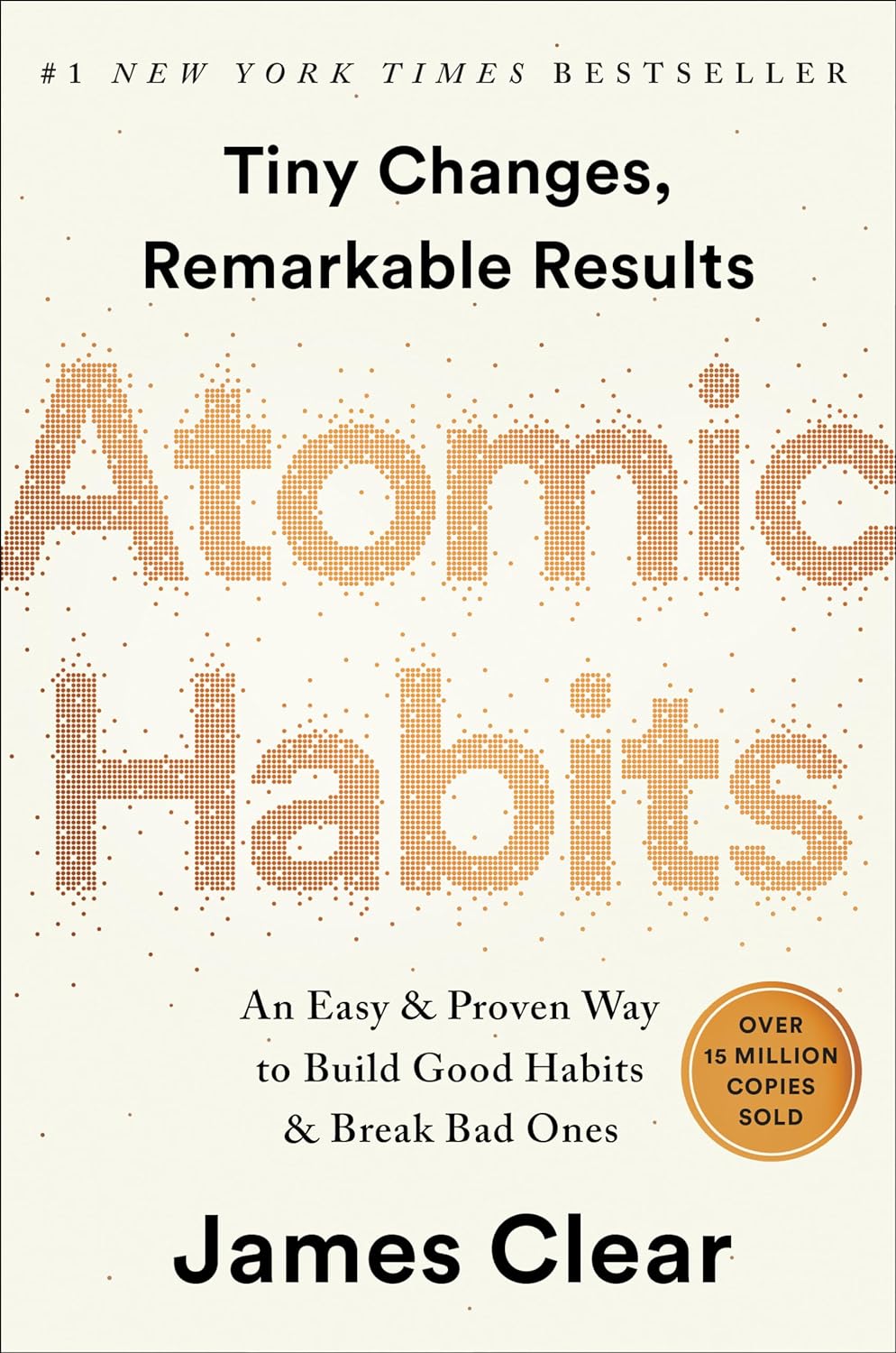 Book cover of Atomic Habits by James Clear