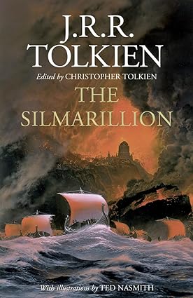 Book cover of The Silmarillion by J.R.R Tolkien